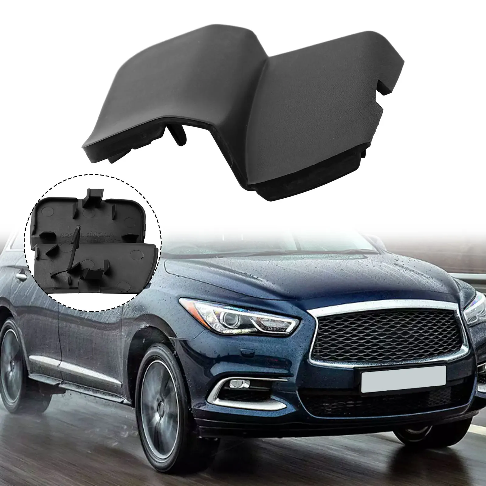 

OEM Front Bumper Tow Hook Cap Cover for Infiniti QX60 2016 2018 Direct Fit Reliable Material No Assembly Needed