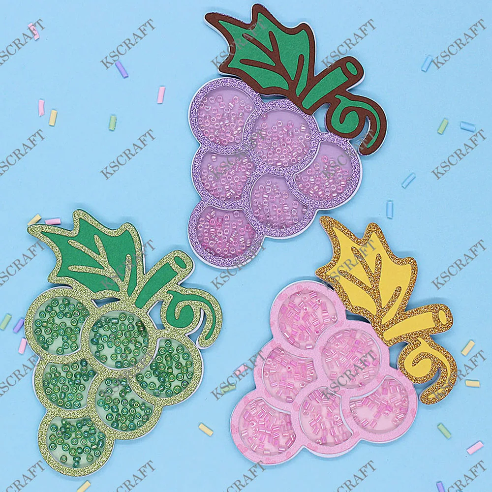 KSCRAFT  Grape Shaker Metal Cutting Dies Stencils for DIY Scrapbooking Decorative Embossing DIY Paper Cards