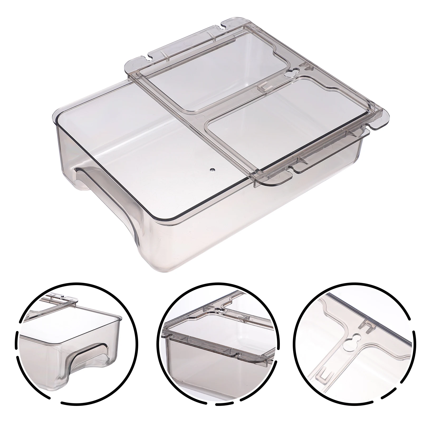 

Desk Organizer Storage Box Under Table Drawer Stationery Tray Black Container For Cables Office Supply Student Engineer Room Use