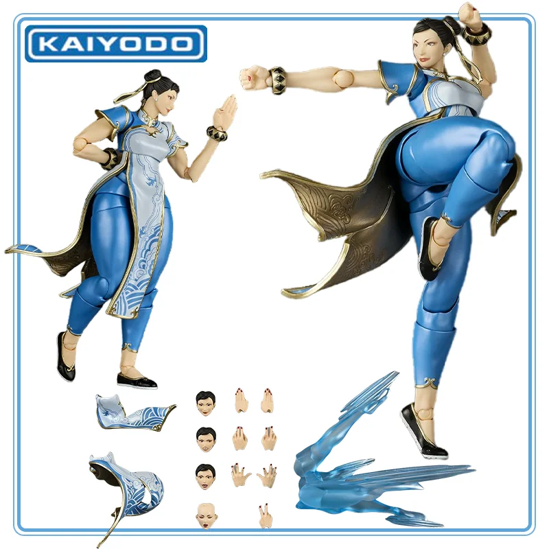 

【100%Authentic】KAIYODO Original Revoltech Amazing Yamaguchi Street Fighter 6 Chun-Li Action Figure Gifts Toys Model