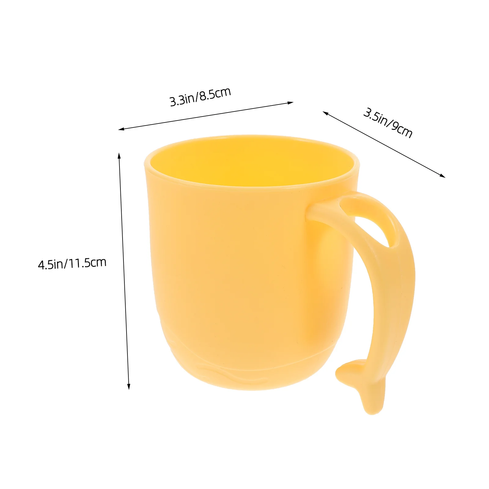 2 قطعة مقبض ذيل دولفين غير قابل للكسر أكواب فرشاة الأسنان مادة PP متعددة الأغراض للاستحمام وغسل الشعر والسفر والاستخدام العائلي #6