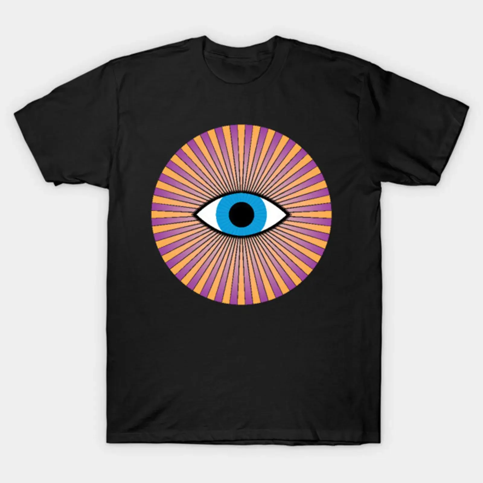 All Seeing Eye T Shirt vintage Washed Soft Stretched Stylish graphic homme Casual Breathable designer clothes Unisex