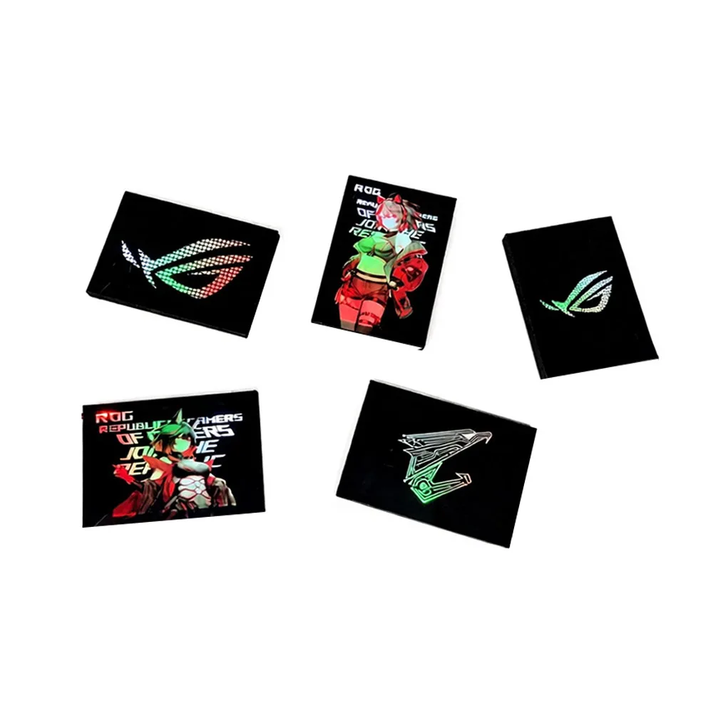 Fotografia 3: Painéis de Iluminação ARGB para Gabinete de PC/GPU/SSD 5V 3 pinos AURA SYNC, Placa Decorativa para Gabinete de Jogos ROG