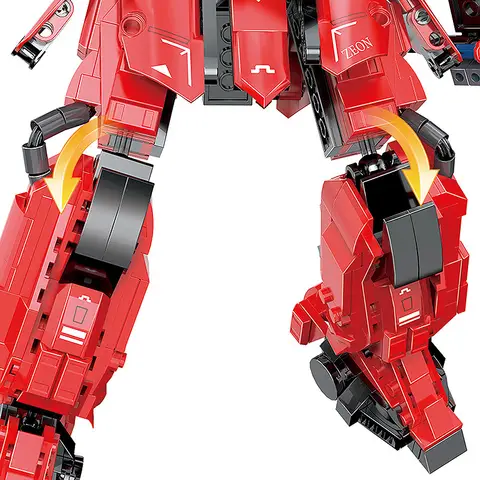 COGO Byggstenar Mecha Warrior Impulse Char's Zaku Fäste Robotmodell Små Partiklar Monterade Byggstensleksaker 10 best sales cogo byggstenar - №5