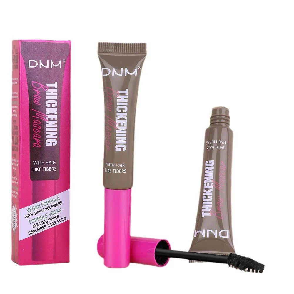 Dnm 9 cores gel de sobrancelha à prova d'água secagem rápida não pegajoso natural melhorar sobrancelha maquiagem de longa duração 16h creme de sobrancelha 7g