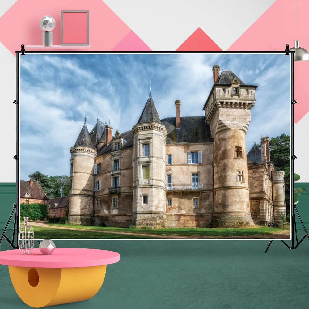 Laeacco Latar Belakang Fotografi Pemandangan Kota Eropa Arsitektur Abad Pertengahan Antik Di Pusat Kota Jalanan Latar Belakang Potret Anak Dewasa