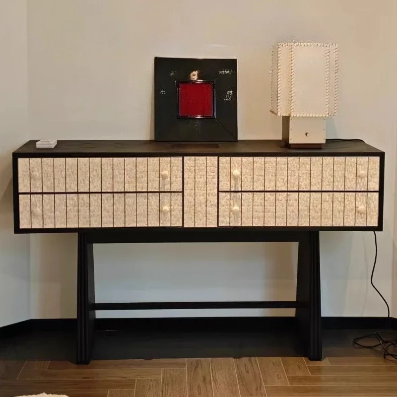 

D25Medieval solid wood shell Entrance Terrace Home Entrance Hall Decoration Terrace