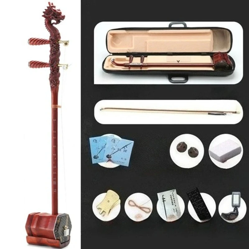 Chinese Erhu 2-snaren professioneel Urheen-instrument volwassen kinderen oefenen het spelen Erhu traditioneel etnisch muziekinstrument