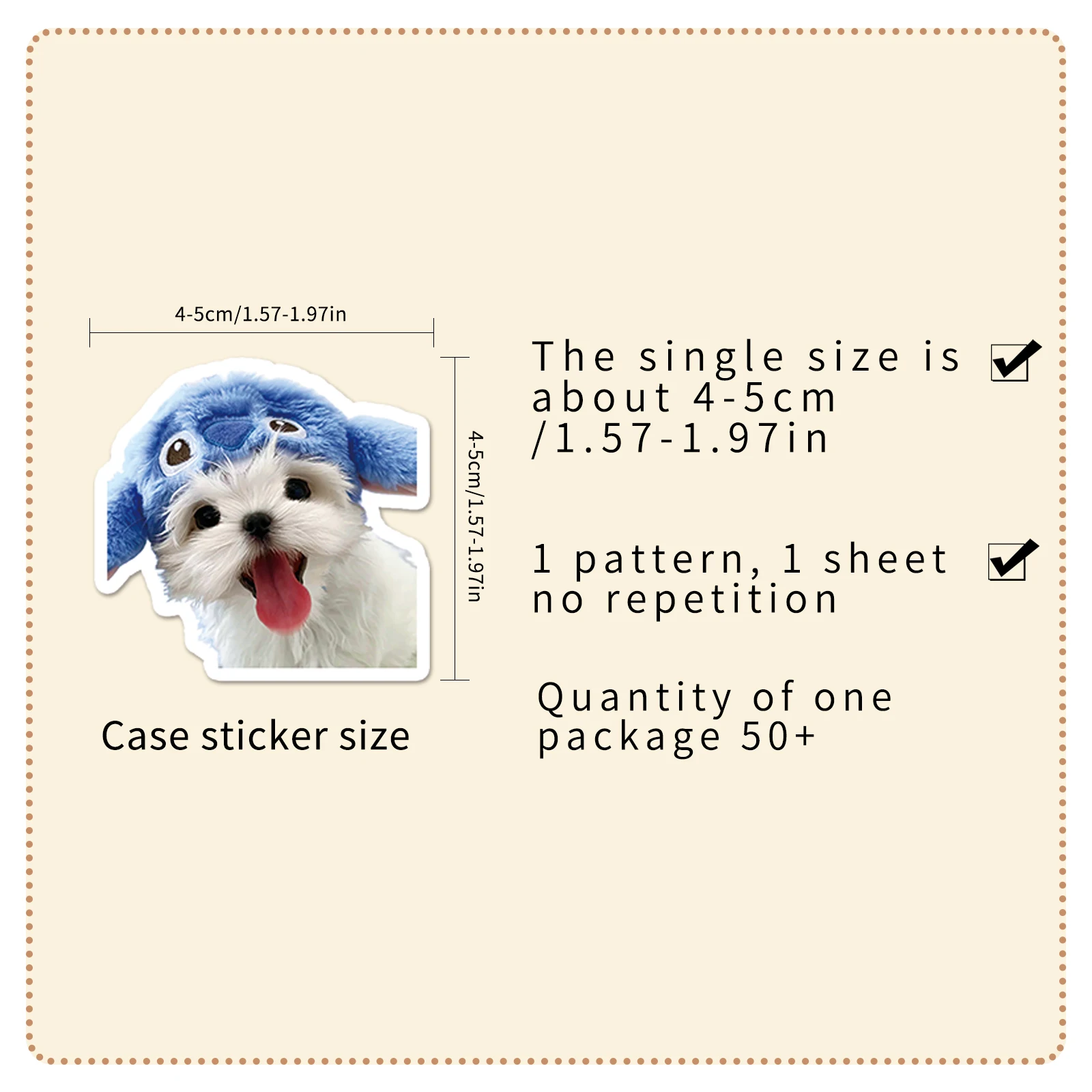 100 Cartoon Cute Maltese Kawaii Dog Graffiti Stickers Suitcase Laptop Guitar Skateboard Personalized Decoration Stickers