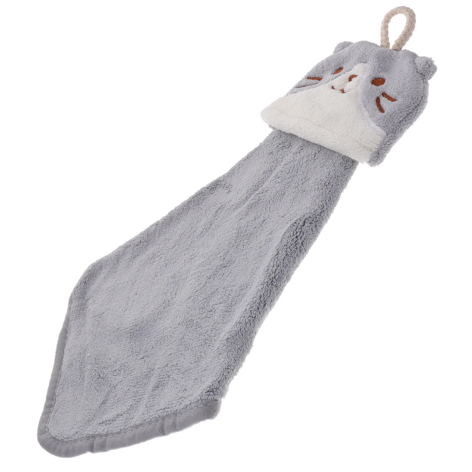 منشفة يد من الصوف المرجاني، حلقة معلقة للمطبخ والحمام، منشفة خفيفة الوزن ماصة للماء الجاف