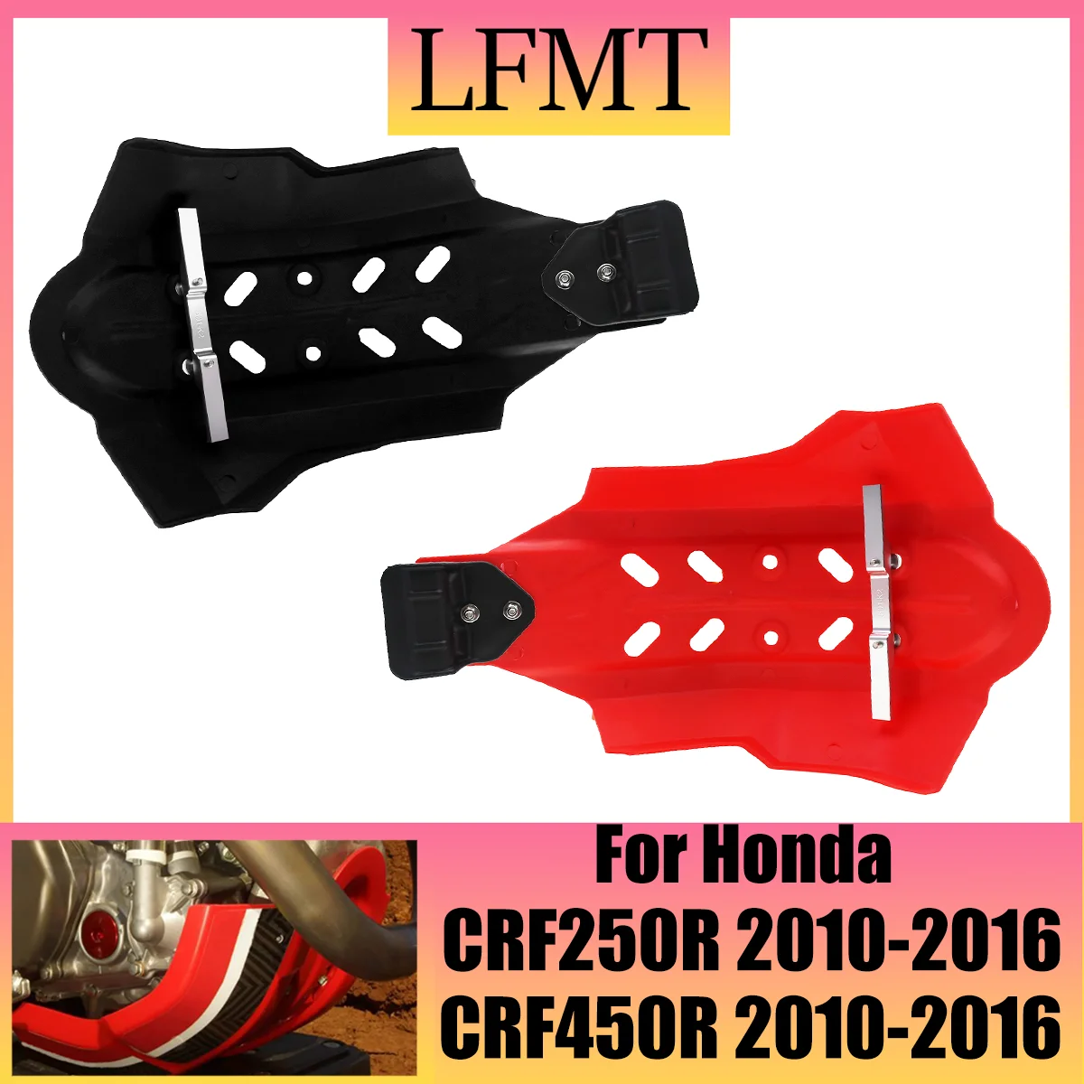 

Motorcycle Engine Skid Chassis Protection Cover For Honda CRF250R CRF450R 2010-2016 Motocross Parts Pit Dirt Bike Accessories