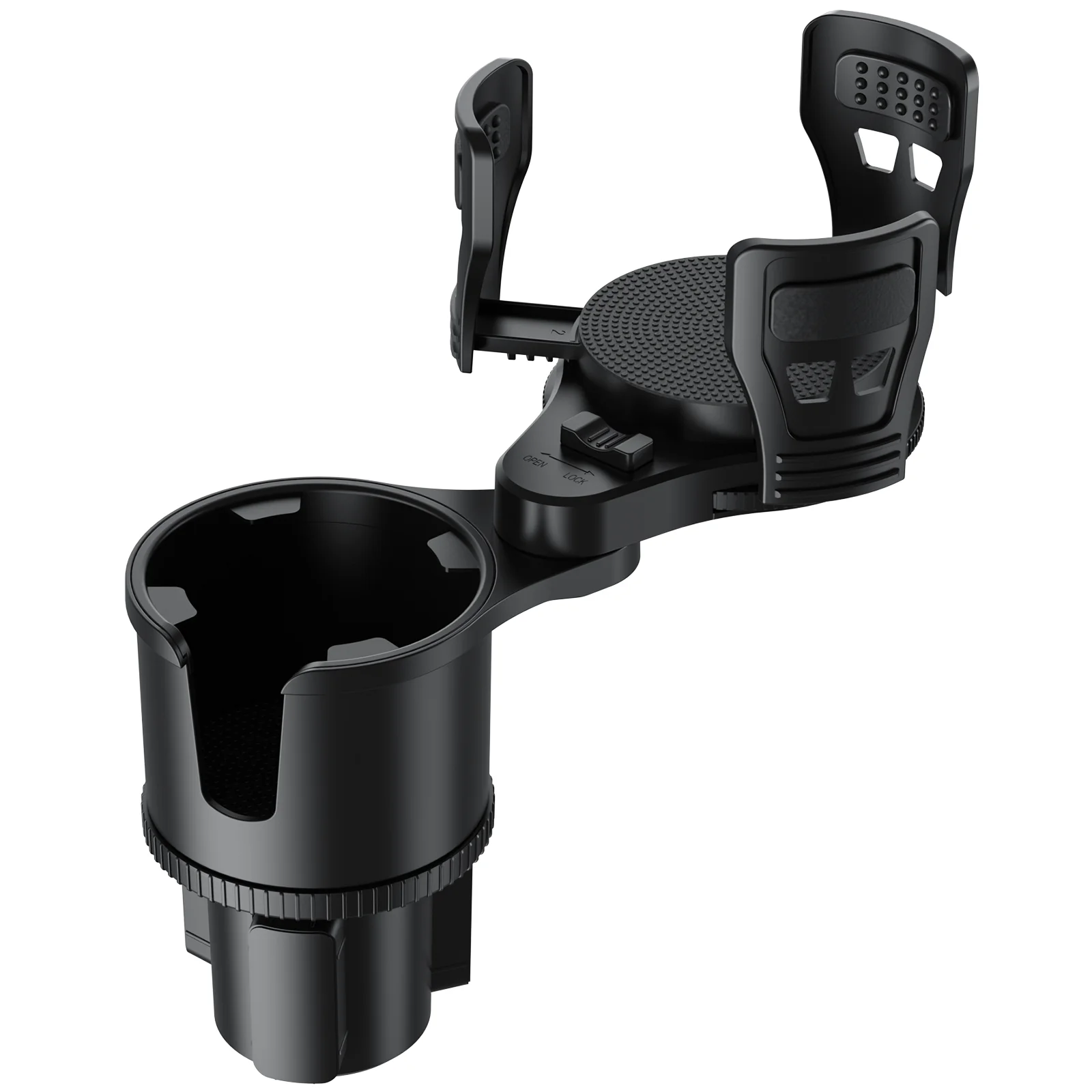 Double Layer Car Cup Holder Expander Universal Adapter for Travel Drink Mugs and Large Bottles