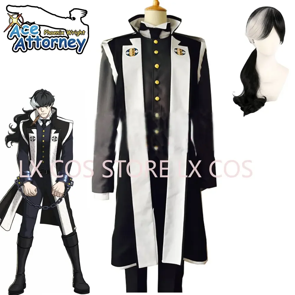 Anime Ace Attorney Dual Destinies Simon Blackquill Cosplay Costume Clothes