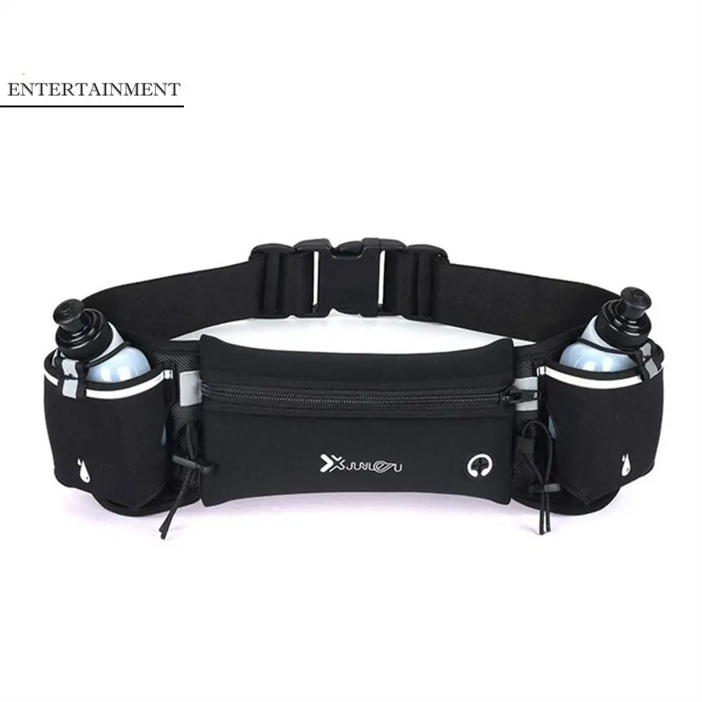 

With Water Bottle Running Waist Bags Running Belt Hydration Belt Bottle Marathon Running Bag Waterproof Belt Bag