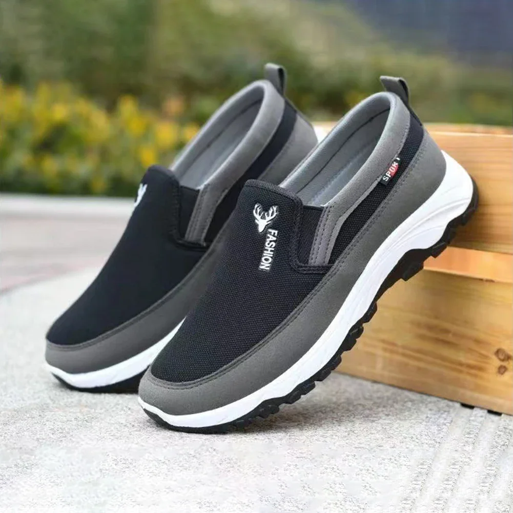 Men Penny Boat Shoes Sports Shoes Breathable Orthopedic Travel Plimsolls Slip On Non-Slip for Outdoor Activity Hiking Walking