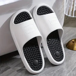 Indoor Silent Slippers for Summer Home Bathroom Bath Non-slip Wear-resistant Couples Outer Wear Comfortable Lightweight Casual Slippers