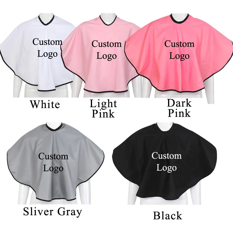 Custom Logo Barber Cape Hair Styling Cape 5Pcs Salon Home Cape Hairdresser Cape Lightweight Make Up Cape