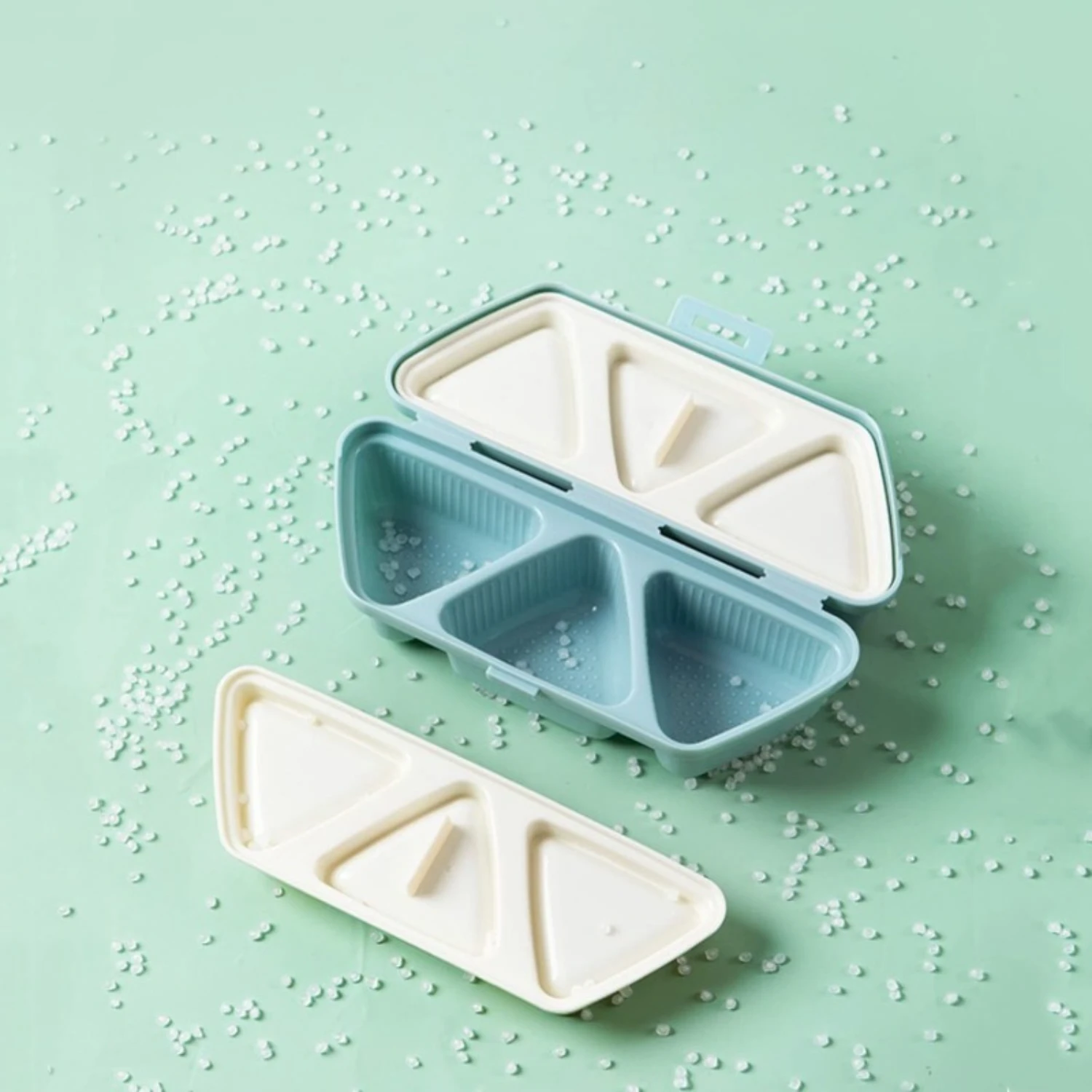 6-полая форма для треугольных рисовых шариков — легкая машина для изготовления онигири своими руками с универсальной формой для суши — идеально подходит для здорового обеда, бенто и еды P