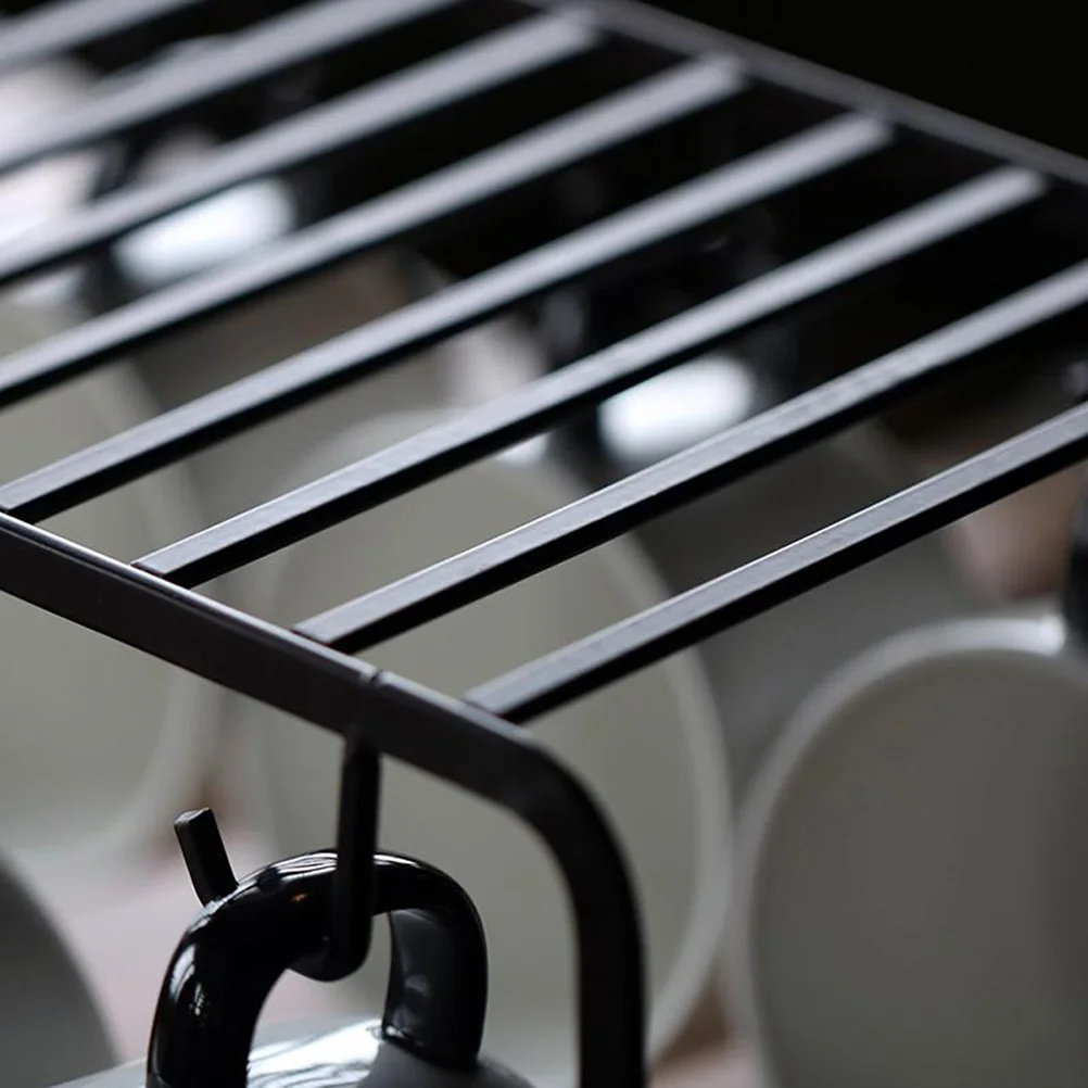 

Plate Glass Drying Kitchen Counter Shelf Mug Holder Snack Organizer Vertical Space Saving Rack For Table Cabinet Office Glass