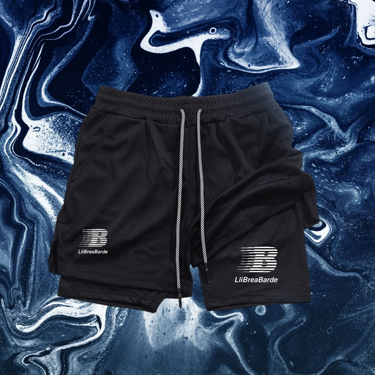 

2-in-1 Double-Layer Quick Drying Sports Shorts for Fitness And Gym Exercise New Style Comfortable Quick Dry Fitness Shorts