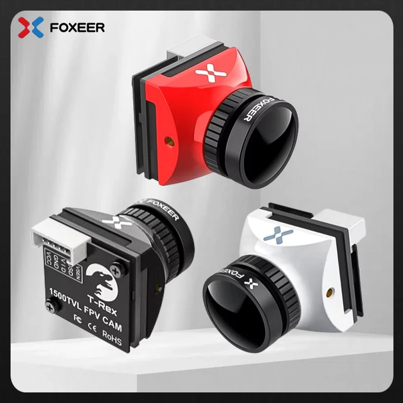 

19*19mm Foxeer T-Rex Micro 1500TVL Super WDR 4:3/16:9 PAL/NTSC Switchable Low Latency FPV Camera for FPV Racing Freestyle Drones