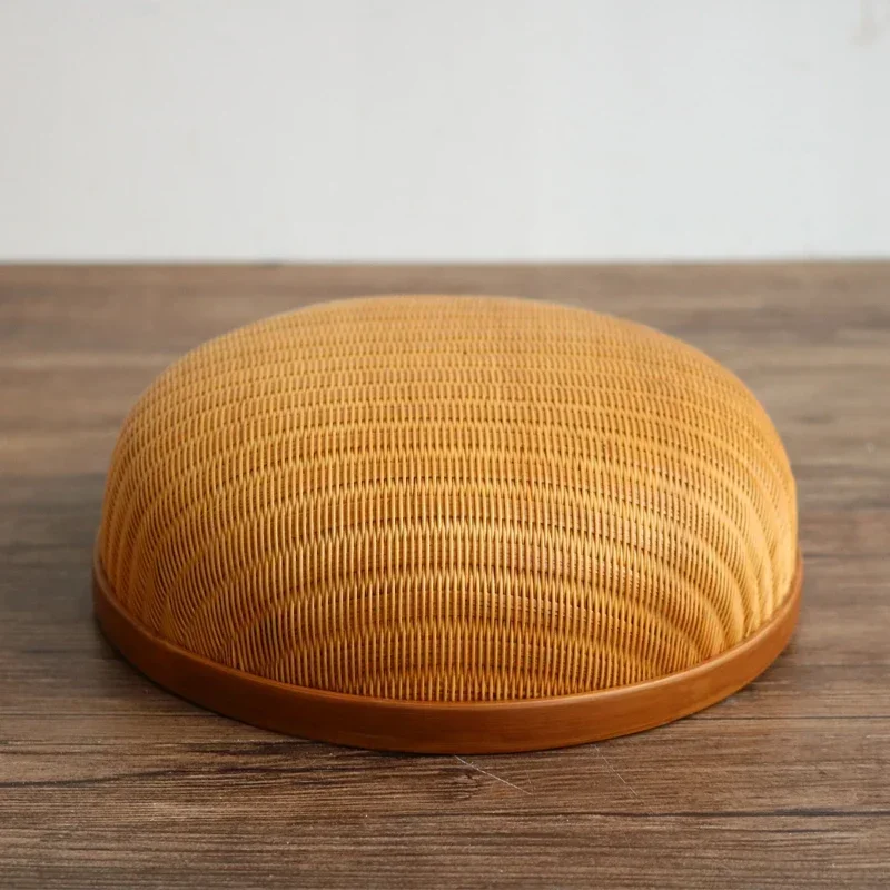 Bamboo woven basket, old bamboo basket, round vintage snacks, snacks, fruits, dried fruit basket, tea ceremony, spare parts stor