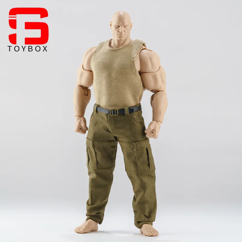 1/12 skala Enge Weste Arbeit hosen Kleidung Zubehör Modell Für 6'' Starke Muskel Männliche Soldat Action Figur Körper Puppen
