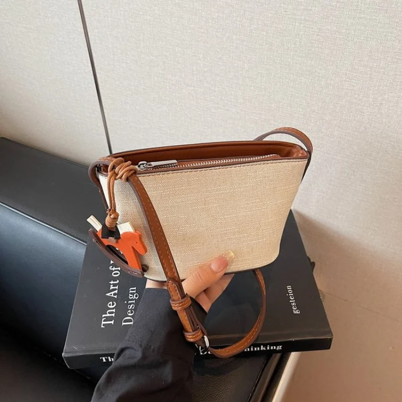 القماش الخشن الفاخر للسفر للنساء مع مقصورات منفصلة وجلد أنيق #2