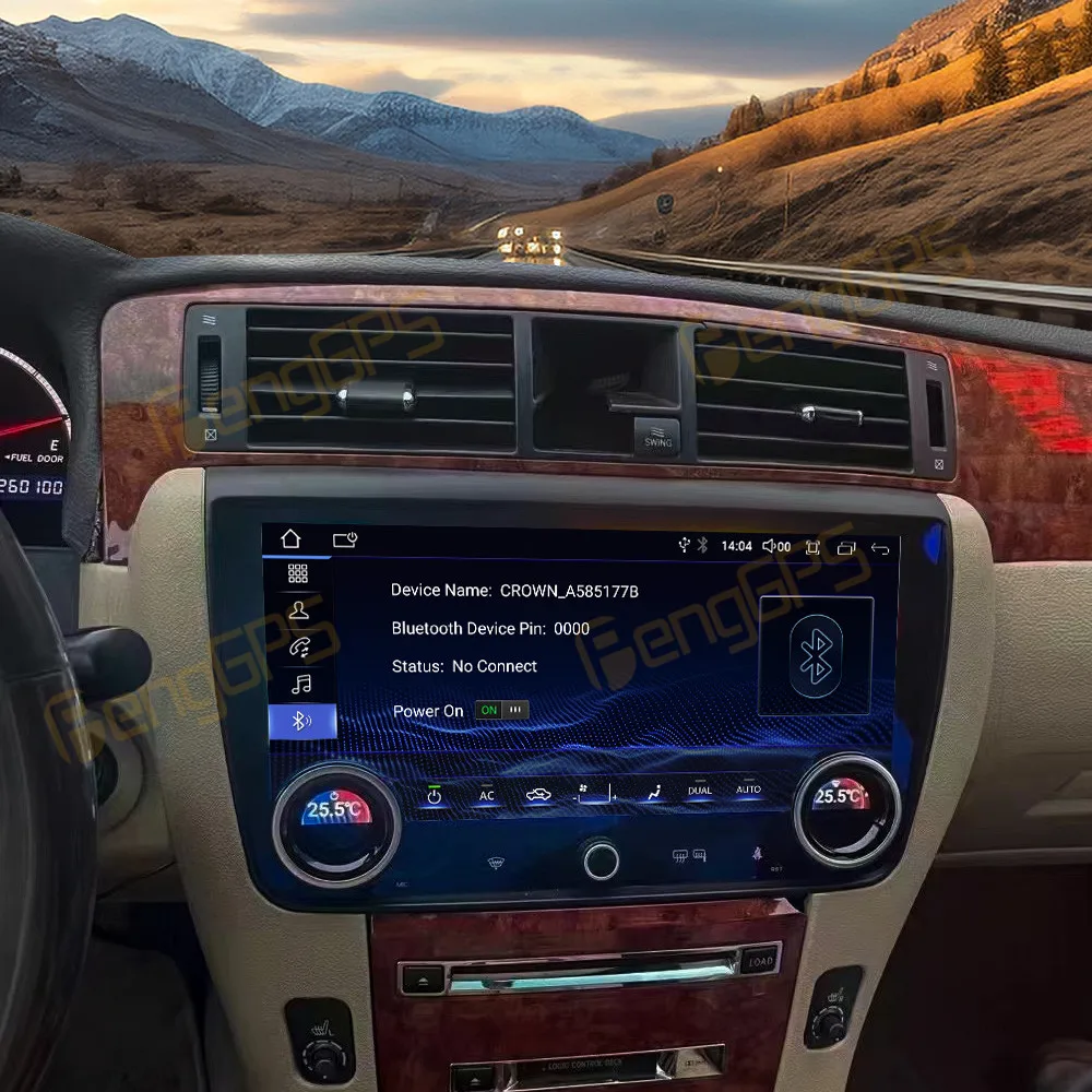 For Toyota Crown 2005–2009 Android Car Radio Multimedia Video Player Wireless Carplay Autoradio Stereo GPS Navigation Head Unit