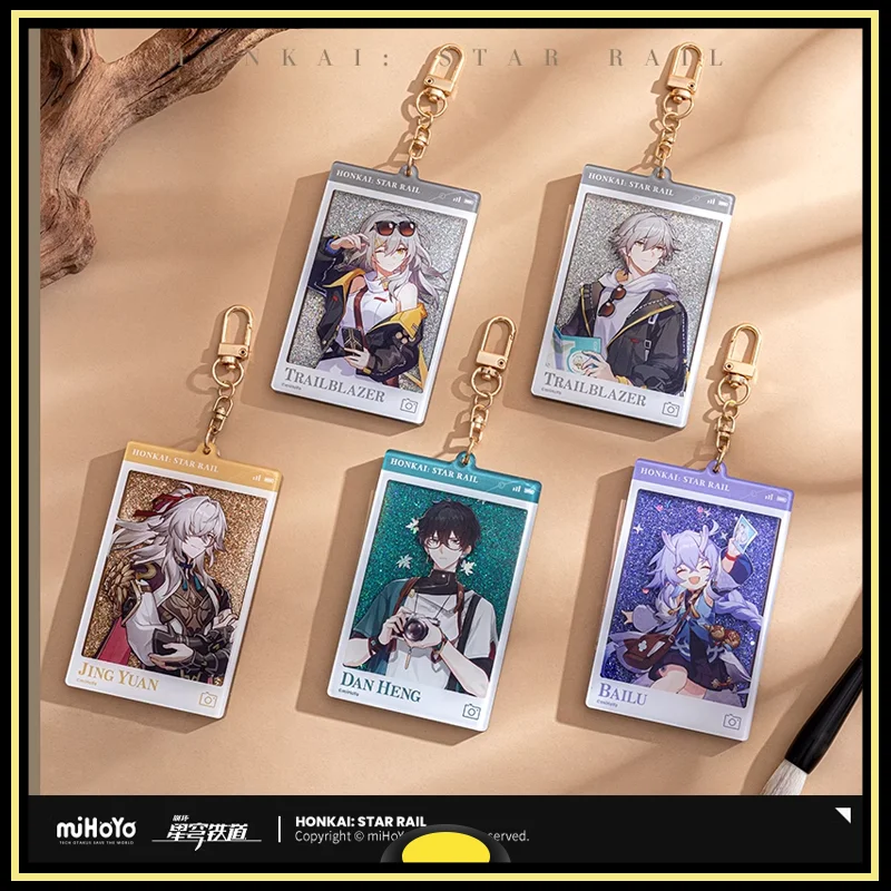 

Honkai Star Rail Pendant Peripheral Products Jing Yuan March 7th Dan Heng Key Chain Train Journey Series Official Original