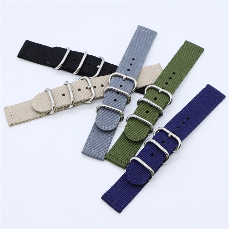 18mm 20mm 22mm 24mm Universal Nylon canvas watchband for SEIKO OMEGA  Huawei GARMIN Samsung Galaxy XiaoMi  AMAZFIT Watch Strap