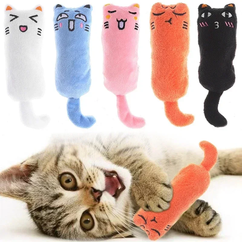 

Emoji cat with attached paper cat mint plush toy teeth grinding interactive bite resistant cat paper mint toy vivid and graphic