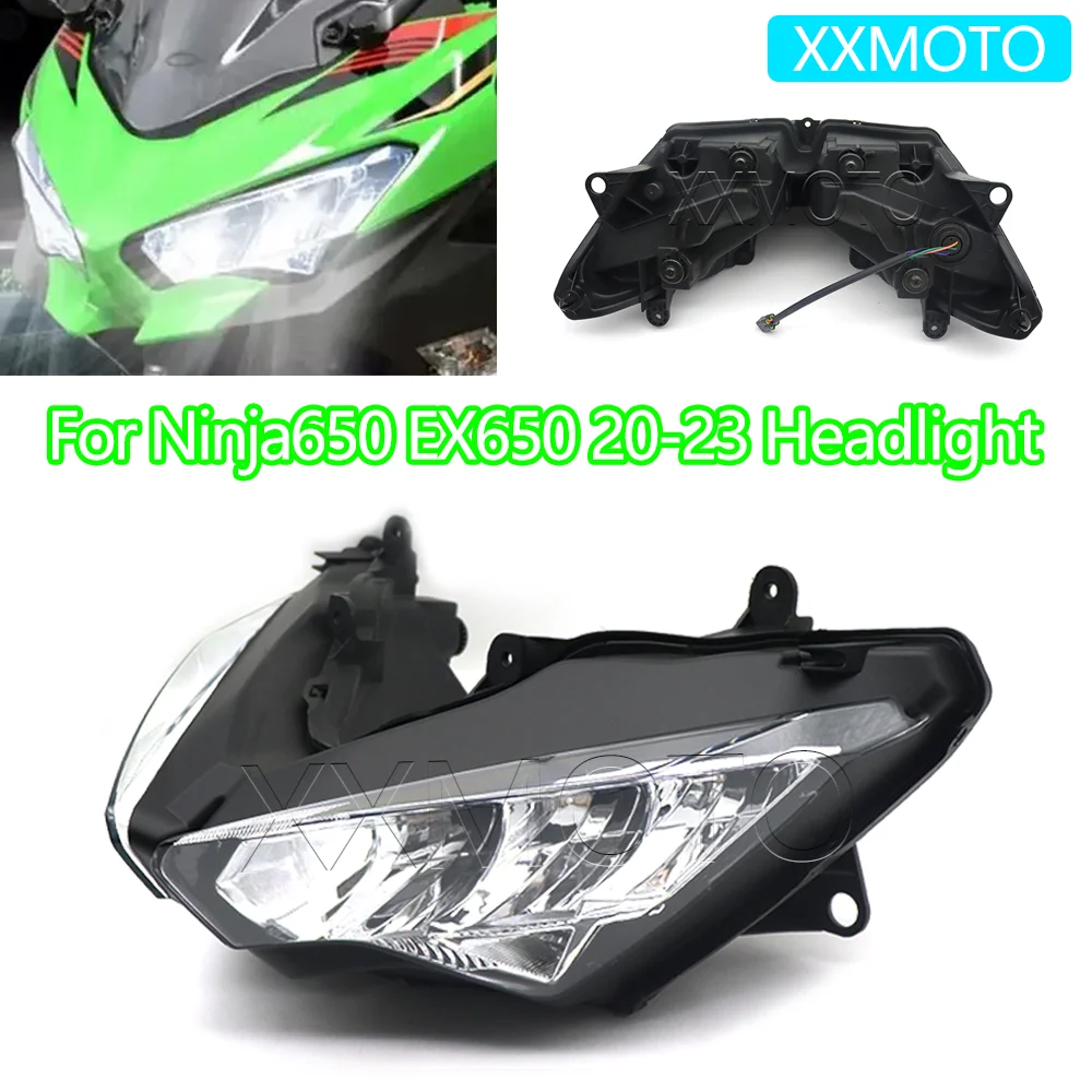 Ninja 650 Head Light For Kawasaki Ninja650 EX650 2020-2023 Motorcycle Front Headlight Assembly LED Ninja EX650 HeadLamp