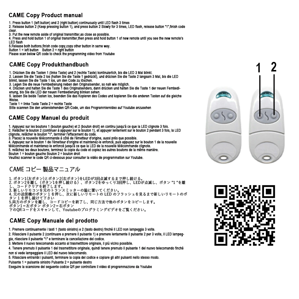 استنساخ جاء باب المرآب العلوي ناسخ ريموت كنترول 433.92 ميجا هرتز رمز ثابت لنماذج 432EE 432EV 432NA 434EE 434EV 434NA #2