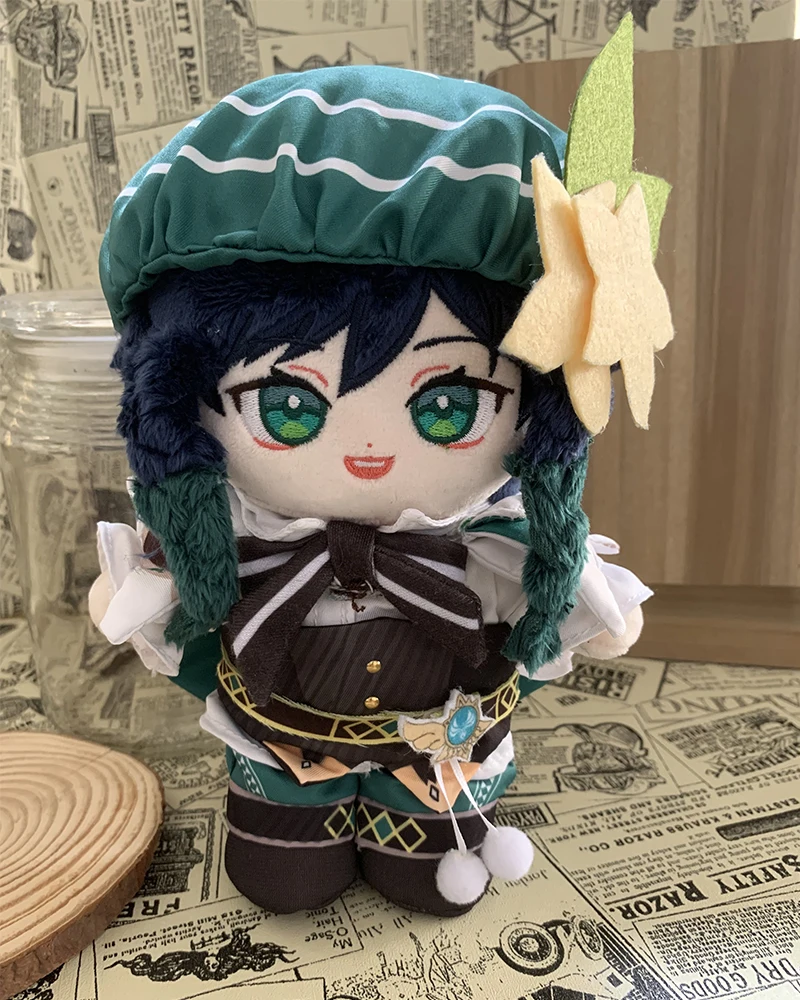 

Limited Genshin Impact Venti Plush 20cm Doll Body Toy Clothes Clothing Outfit Cosplay Bag Accessories Decor Ship in May