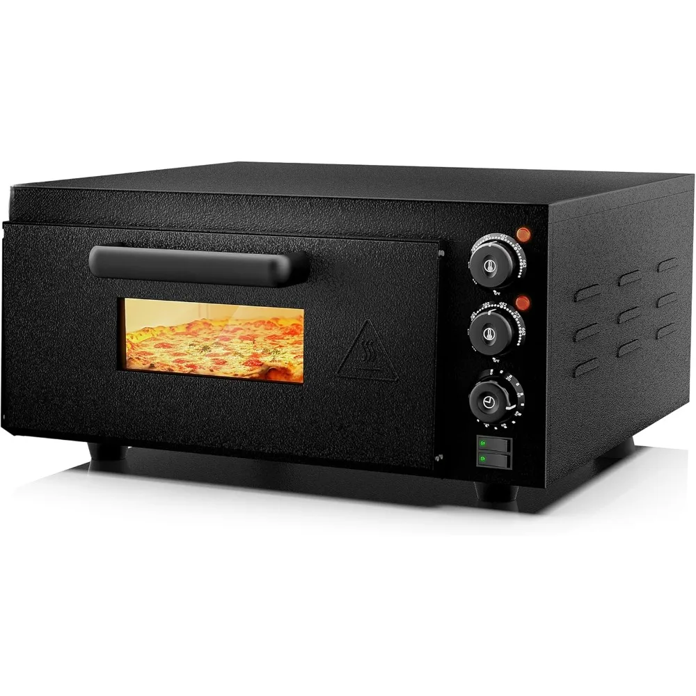 Indoor pizza oven Countertop electric Pizza Oven 1800W commercial pizza oven, pizza stone and timer