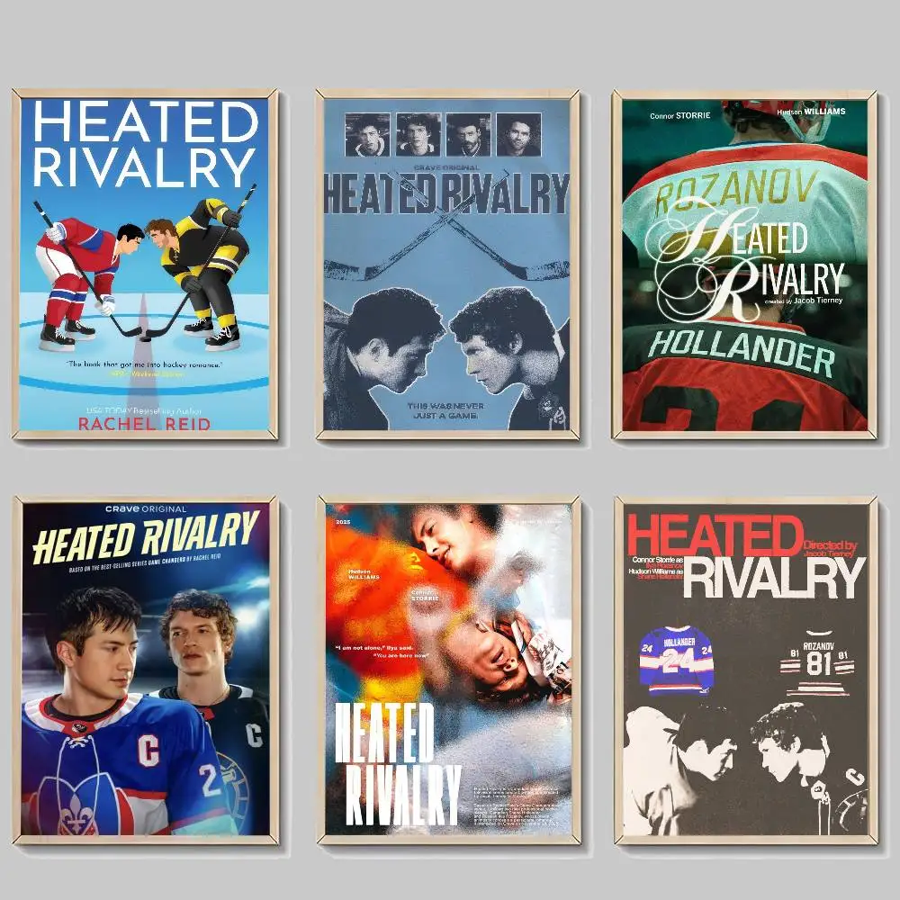 Movie H-heated classic Rivalry   Self-adhesive Art Poster Whitepaper Sticker DIY Room Bar Cafe Wall Decor