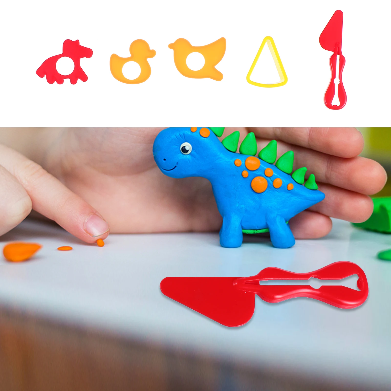 

18pcs Animal Mold Kids Toys Plasticine Molds Educational Hand Made Tool Children DIY Kit Cartoon Appearance Bright Colors Fine