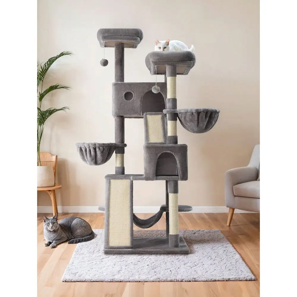 

Cat Tree Rascadores Para Gatos Cat Supplies 65 Inch MultiLevel Large Cat Tree Tower For Indoor Cats, Furniture Activity Center W