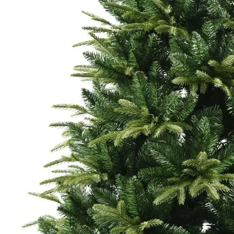 شجرة عيد الميلاد الاصطناعية PEP & VC مع أضواء LED شجرة عيد الميلاد الخضراء الكبيرة 1.2 م-2.4 م زينة حفلة عيد الميلاد العائلية للعام الجديد