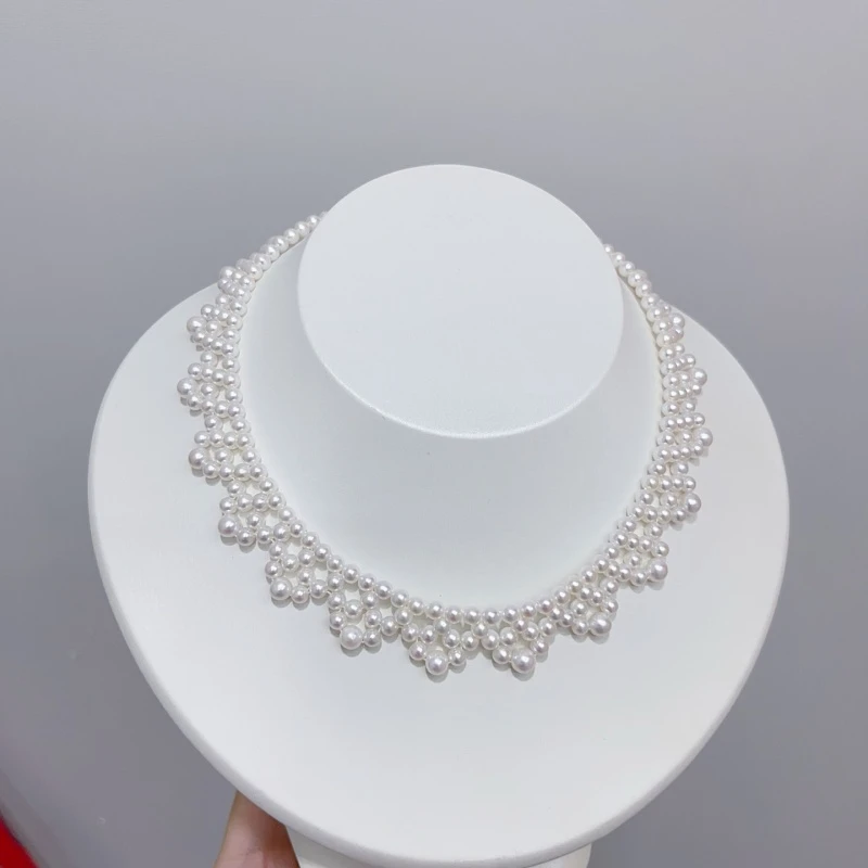 SGARIT Trending Pearl Jewelry High-quality 3-5mm 14k Gold Filled Natural Aurora Freshwater Pearl Chocker Necklace Jewellery