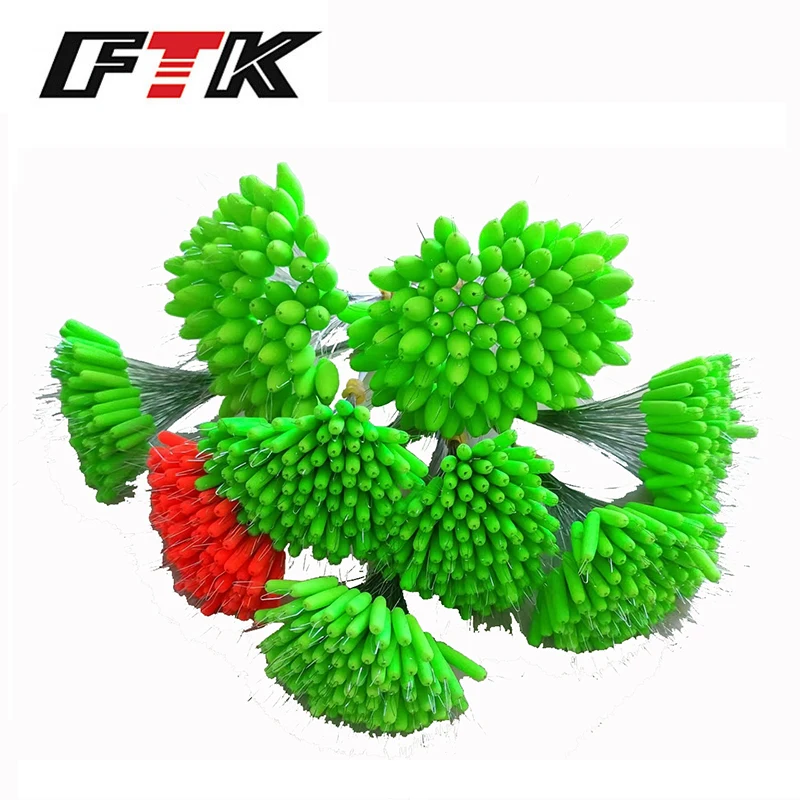 

100Pcs Seven Star Float Foam Traditional Group Floating Space Beans Stopper for Sea Carp Fly Fishing Bait Fish Float Tools