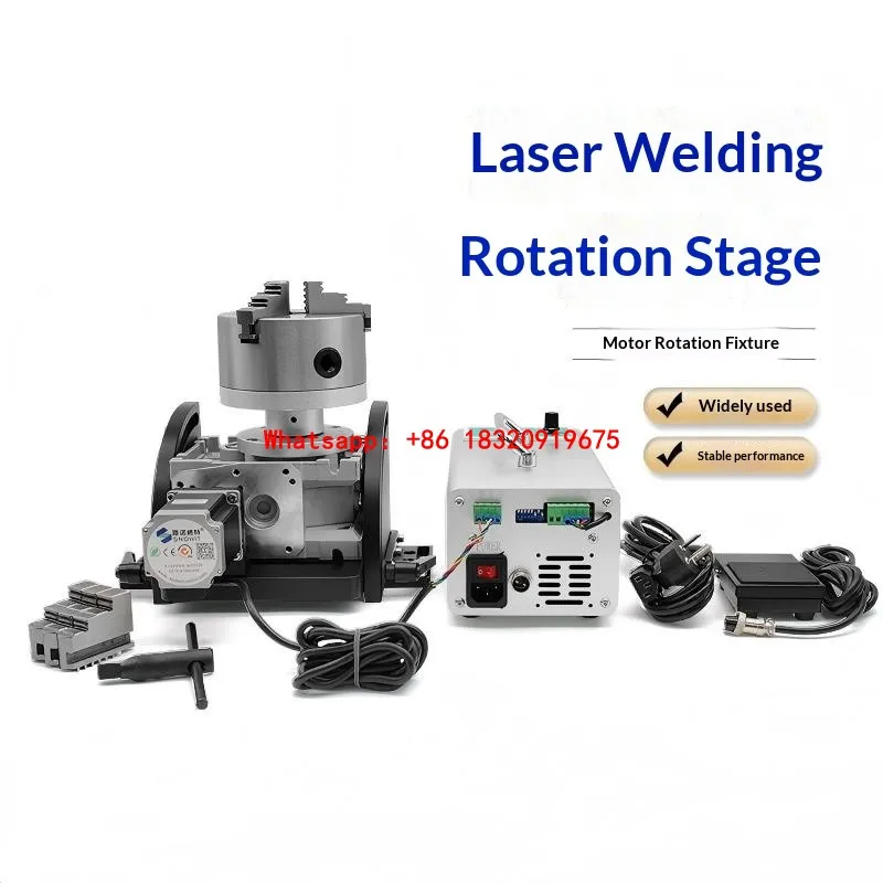 Cyclmotion H-precision welding rotary fixture with speed-controlled and rotating head (FD model) for Argon Arc Welding