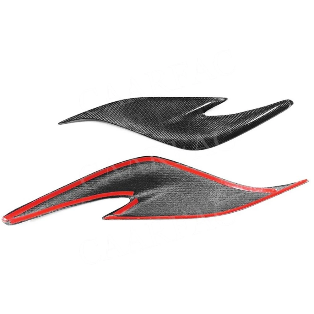 Carbon Fiber Car Front FogLamp Cover Trim Strip for Toyota Prius ZW30 JDM 2012-2015 Bumper Lip Canard Decoration Accessories view 6