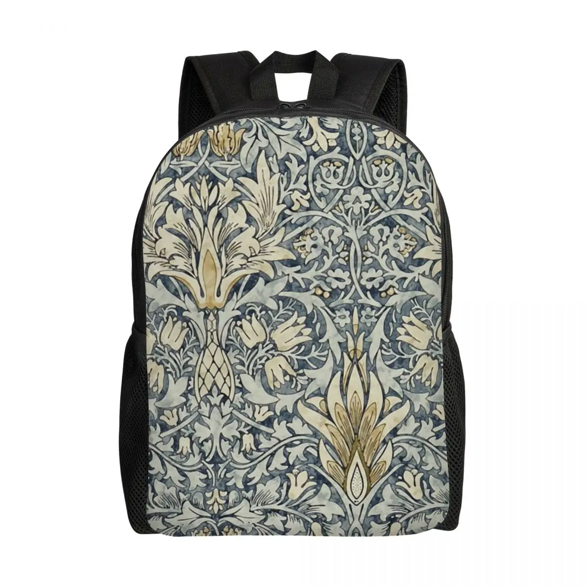 William Morris Snakeshead Pattern Travel Backpack Men Women School Laptop Bookbag Vintage Textile College Student Daypack Bags