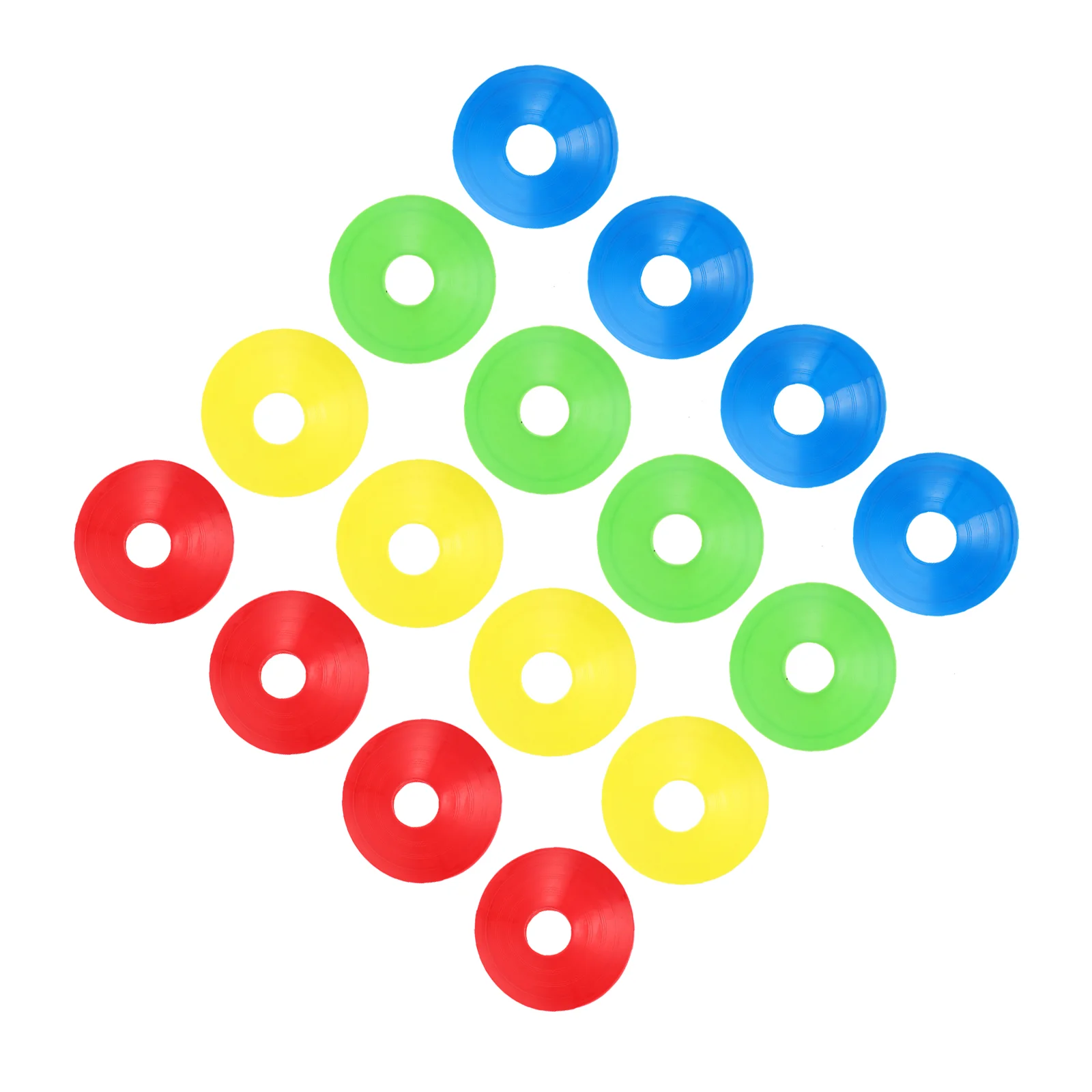

12PCS Football Training Cones PE Material Portable Marker Discs Sports Accessories Fitness Equipment Practical Exercise