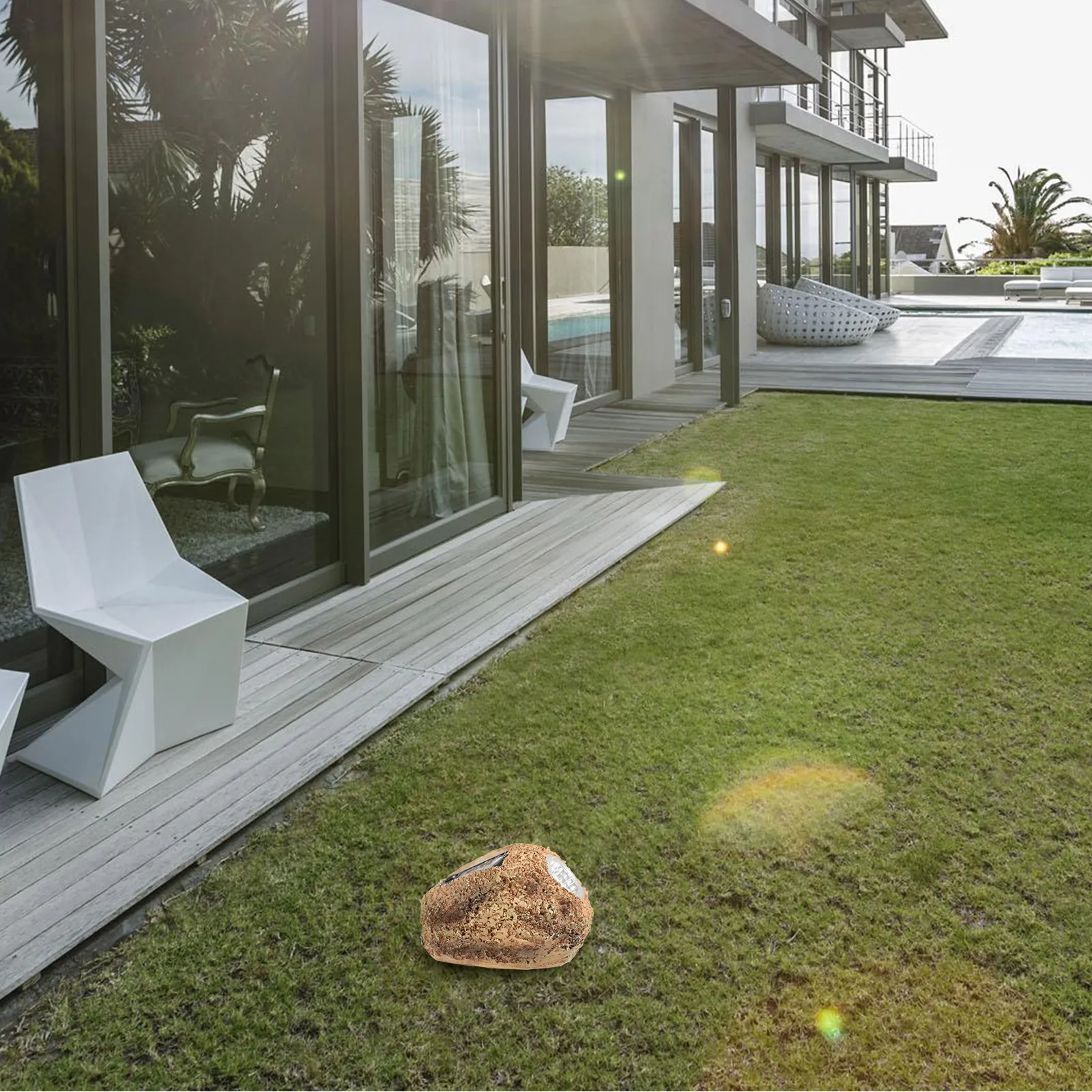 

Solar Energy Stone Lamp Resin Material LED Light Decorative Garden Landscape Lighting Outdoor Solar Lights Imitation Stone Night