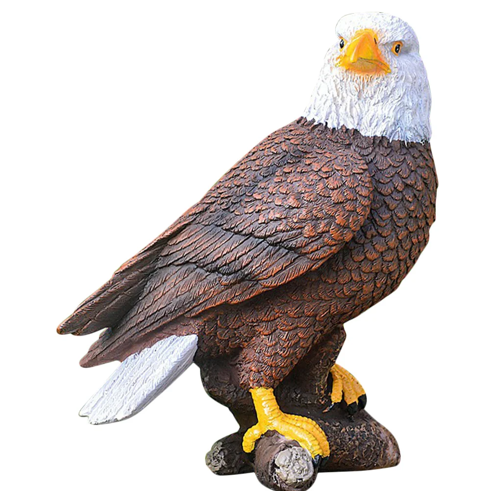 

Resin Eagle Sculpture Exquisite Desktop Decoration Indoor Outdoor Garden Yard Animal Statue Artistic Resin Decor