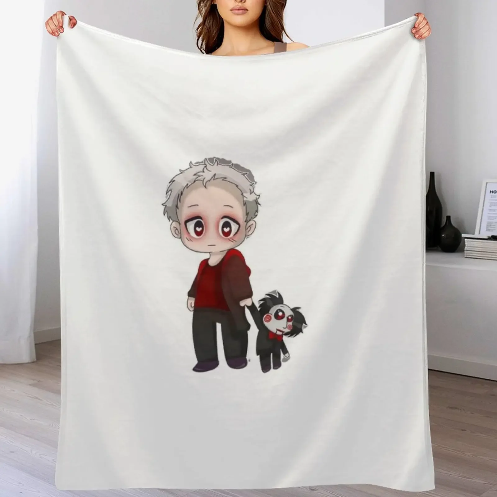 Cute billy saw movie Throw Blanket Warm Plush Fuzzy Blanket for Living Room