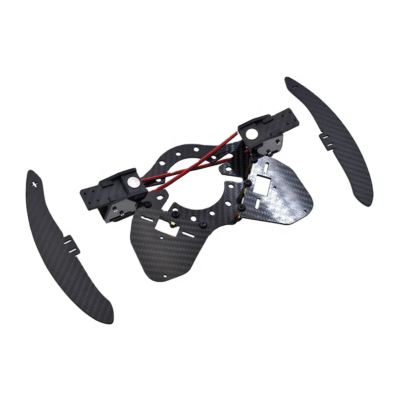 

Matte Carbon Fiber Steering Wheel Button Bracket With Magnetic Paddle Shifter Used for Honda Civic Gen8 GK5